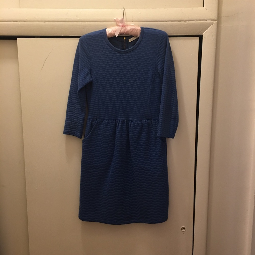 Whistles light blue cotton dress. Size 2. EUC.